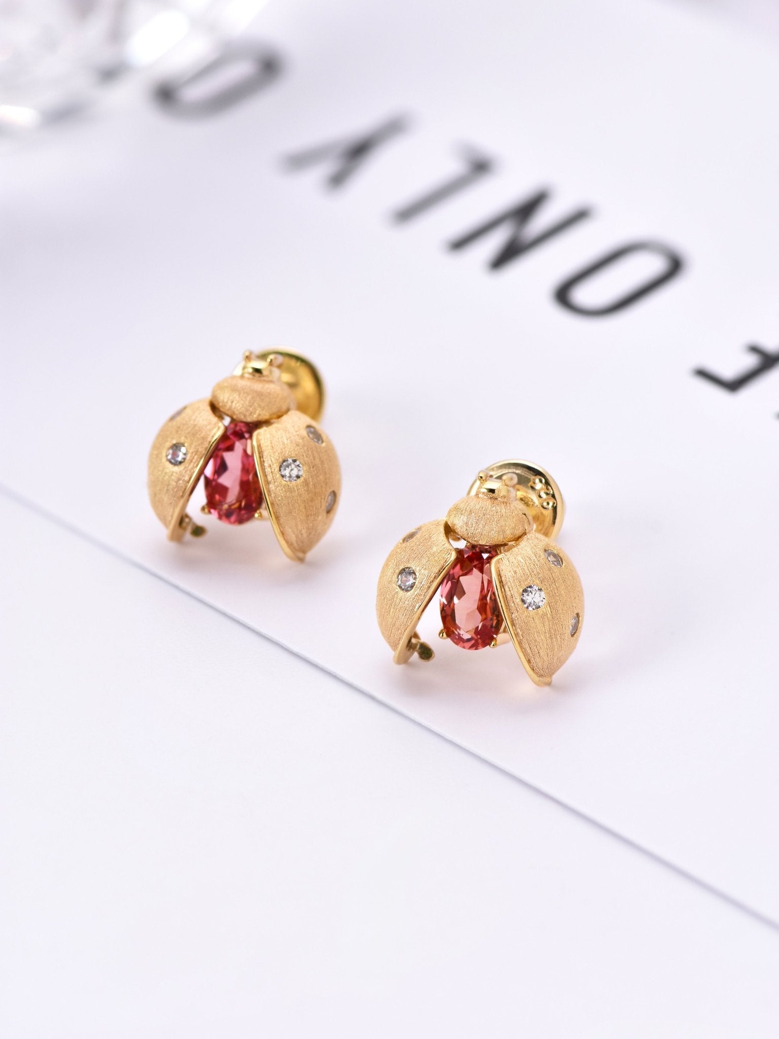 Ladybug Red Earrings - Gem Vivi