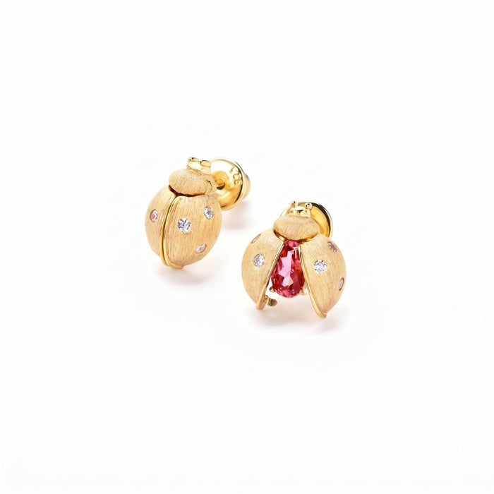 Ladybug Red Earrings