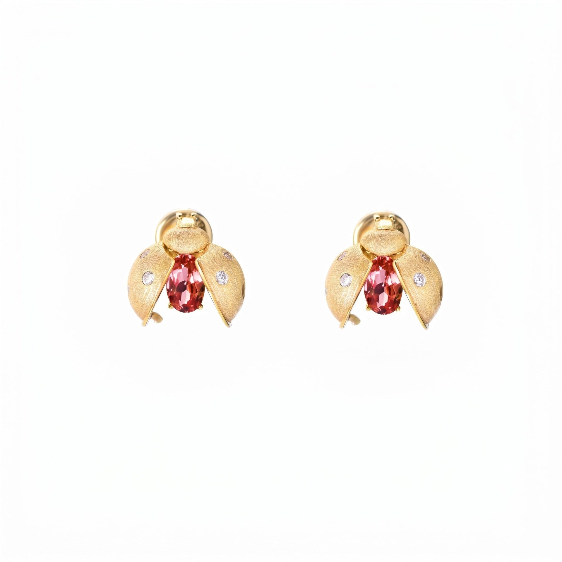 Ladybug Red Earrings