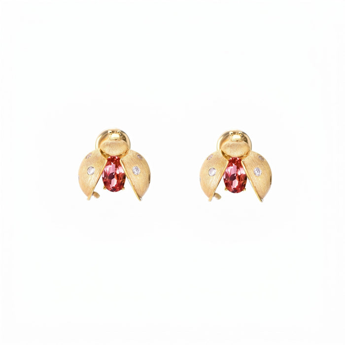 Ladybug Red Earrings
