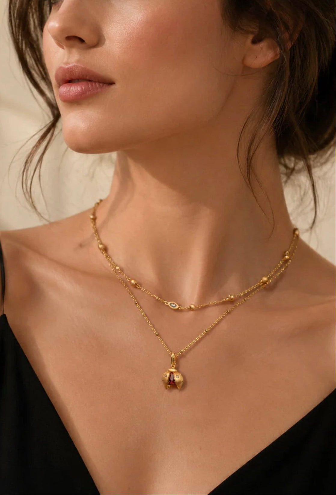 Ladybug Red Necklace - Gem Vivi
