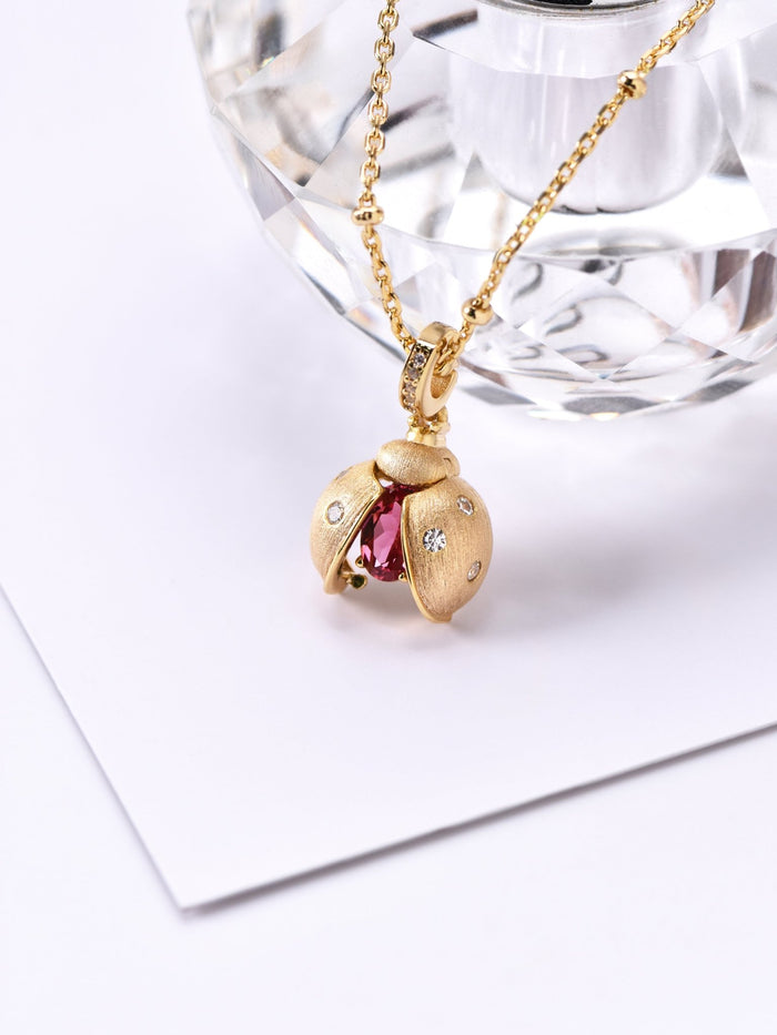 Ladybug Red Necklace - Gem Vivi