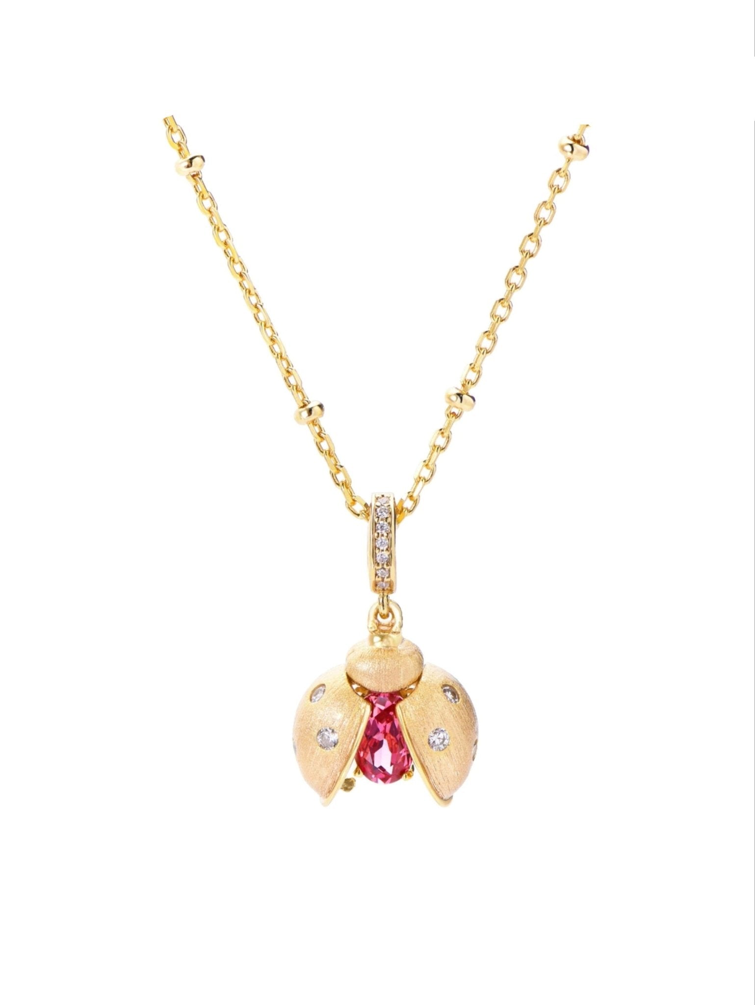 Ladybug Red Necklace - Gem Vivi