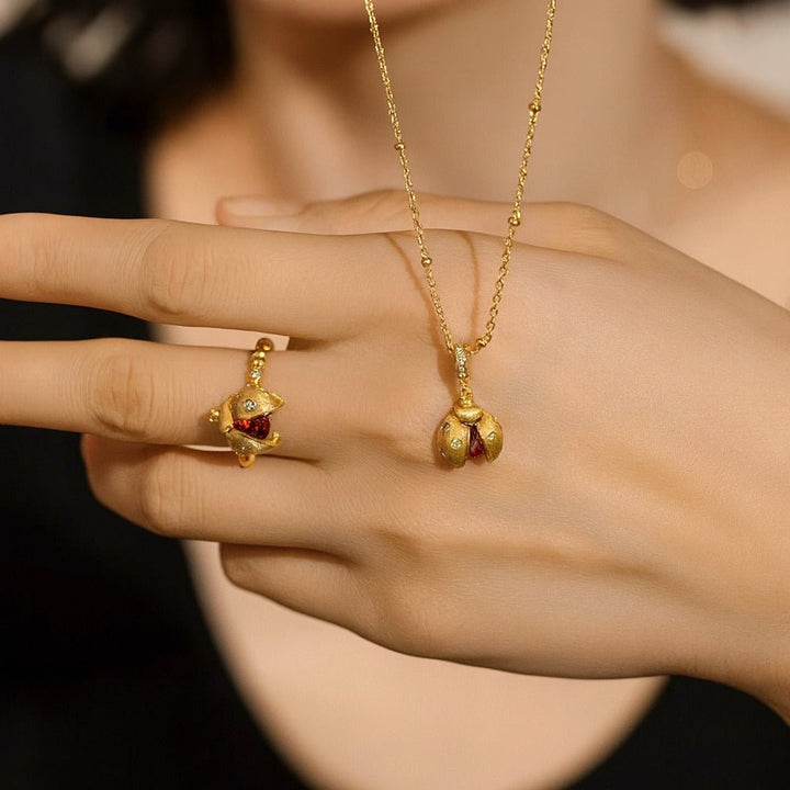 Ladybug Red Ring - Gem Vivi