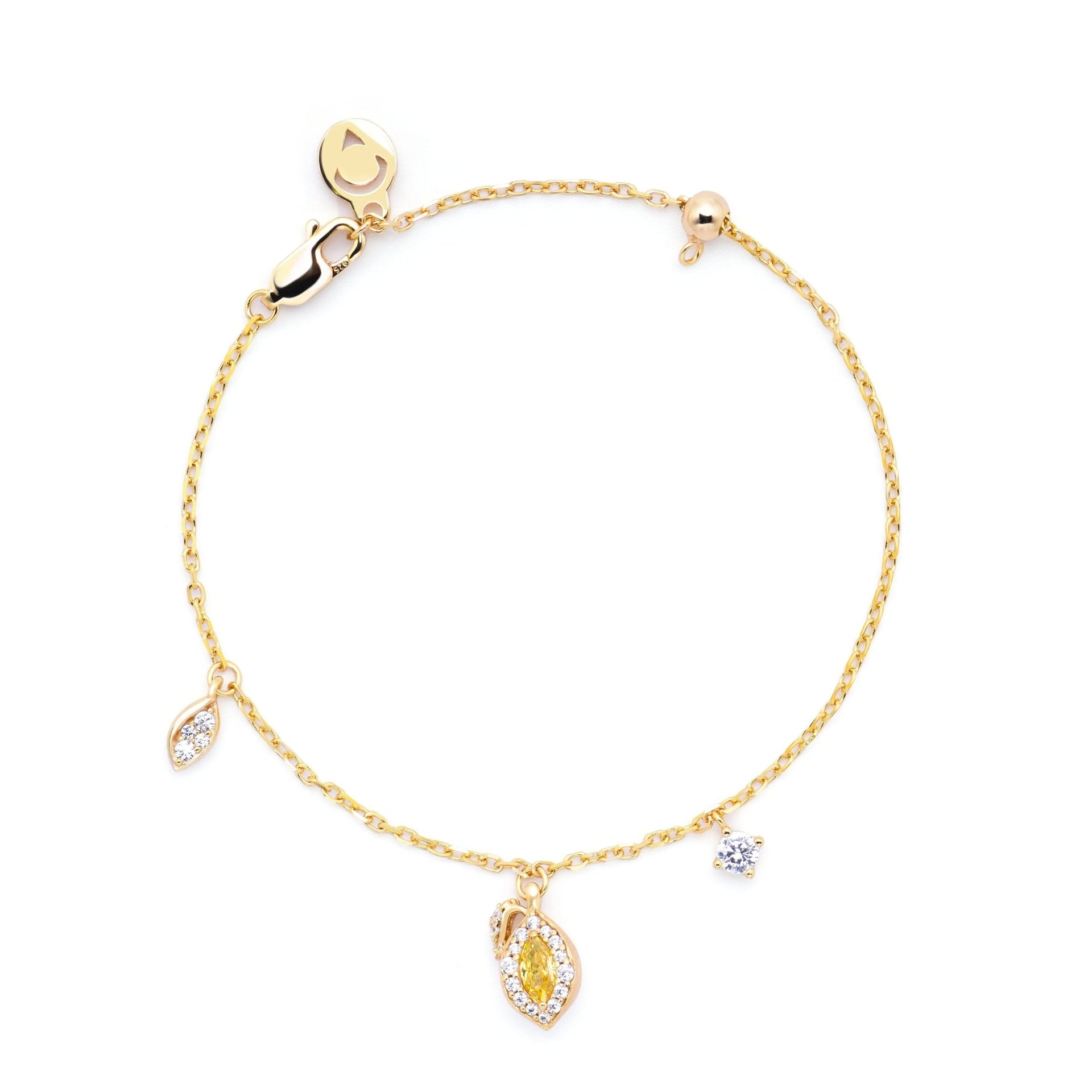 Lemon Canary Yellow Bracelet - Gem Vivi