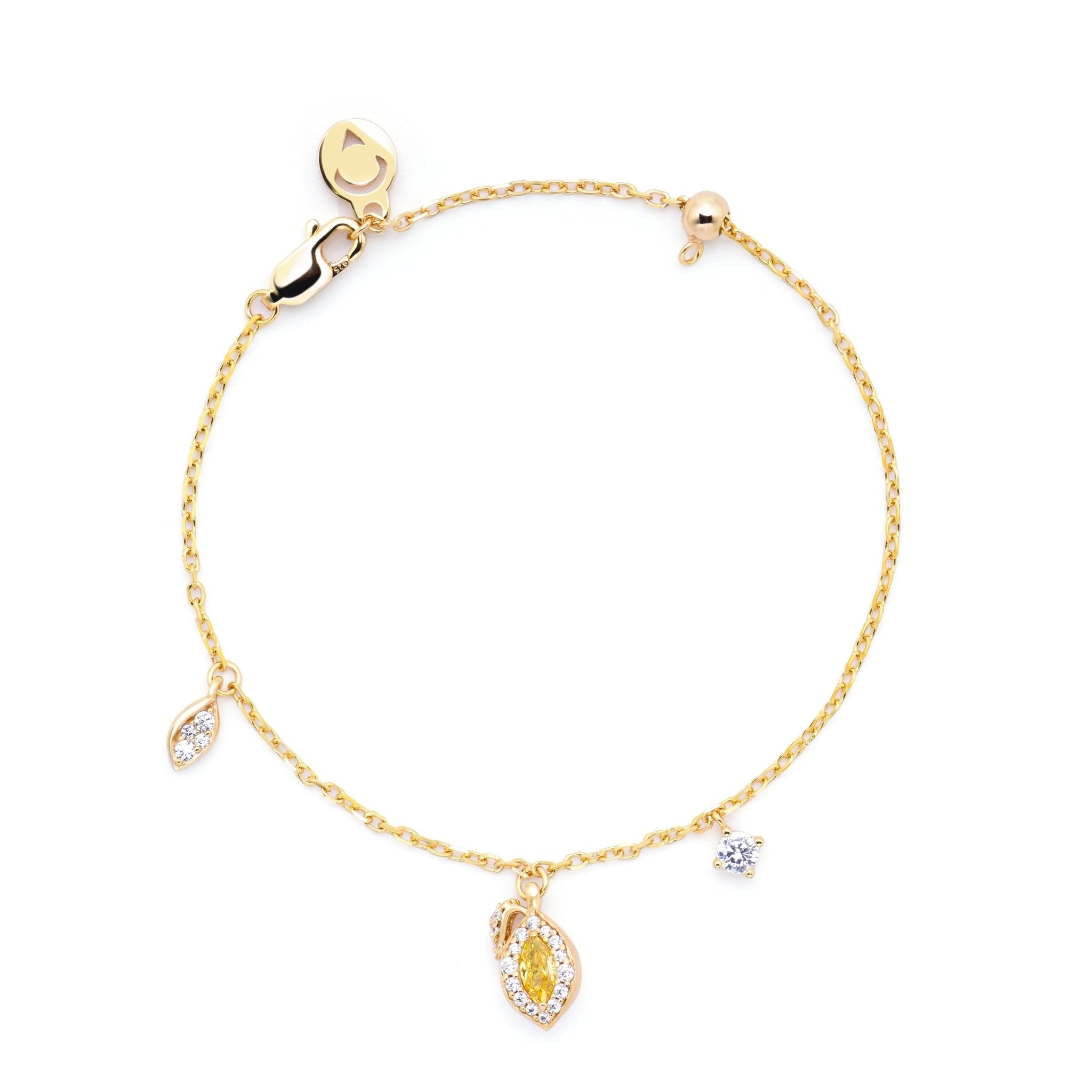 Lemon Canary Yellow Bracelet - Gem Vivi