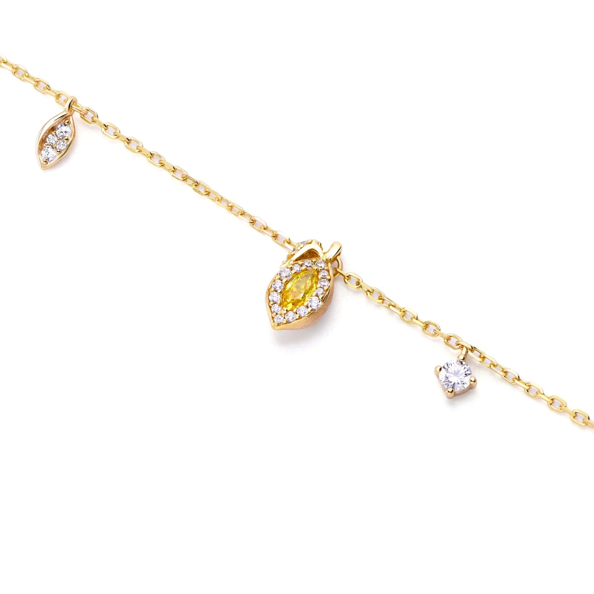 Lemon Canary Yellow Bracelet - Gem Vivi