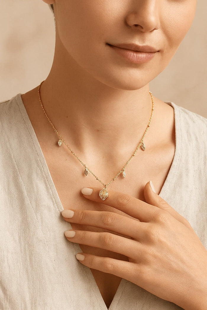 Lemon Canary Yellow Necklace - Gem Vivi