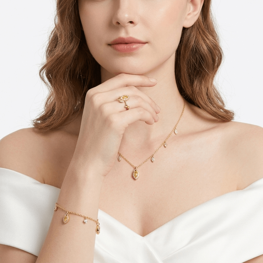 Lemon Canary Yellow Ring - Gem Vivi