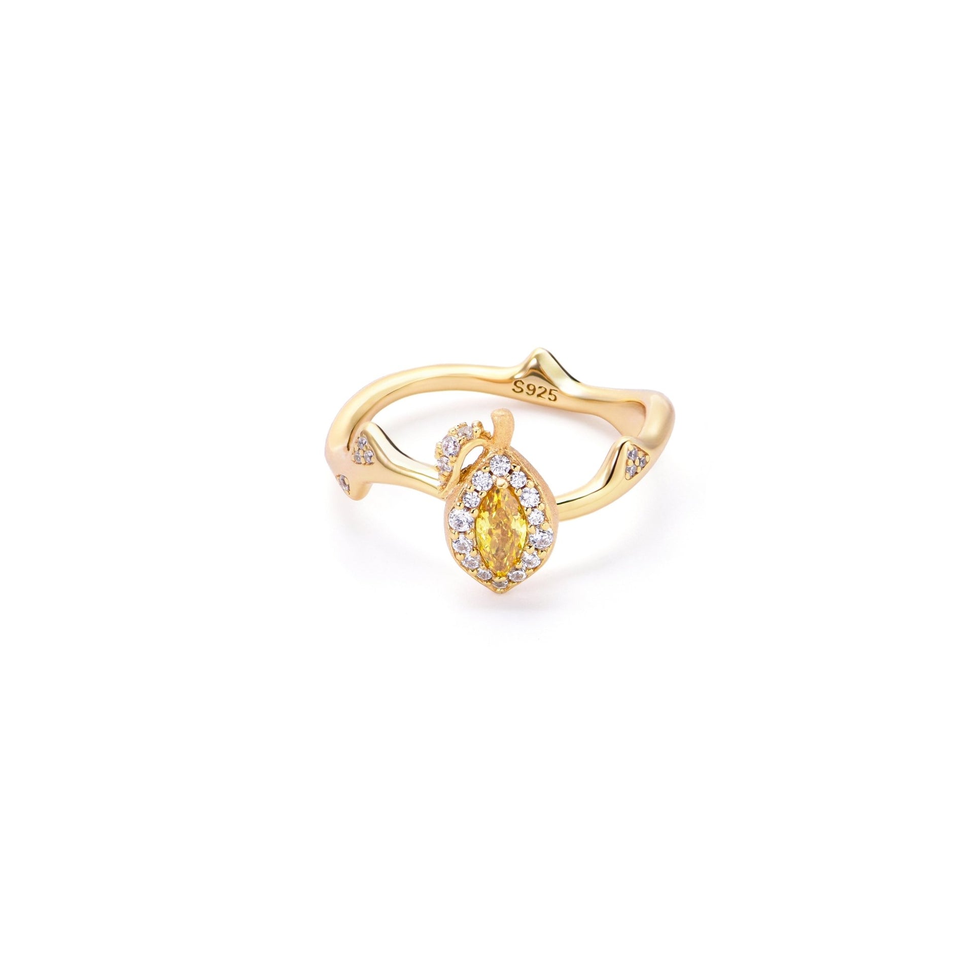 Lemon Canary Yellow Ring - Gem Vivi