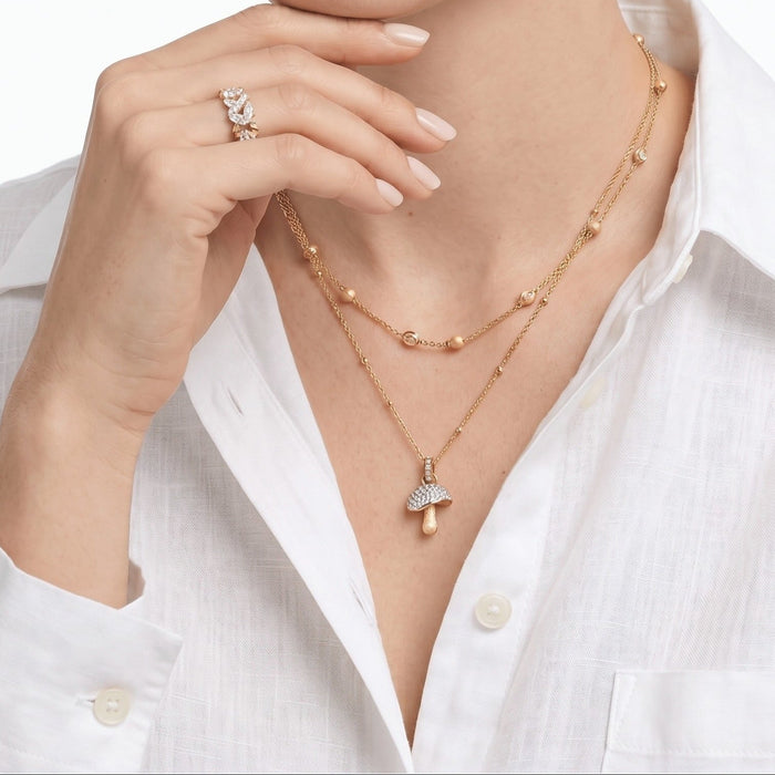 Lumi Bezel Shimmer Necklace - Gem Vivi