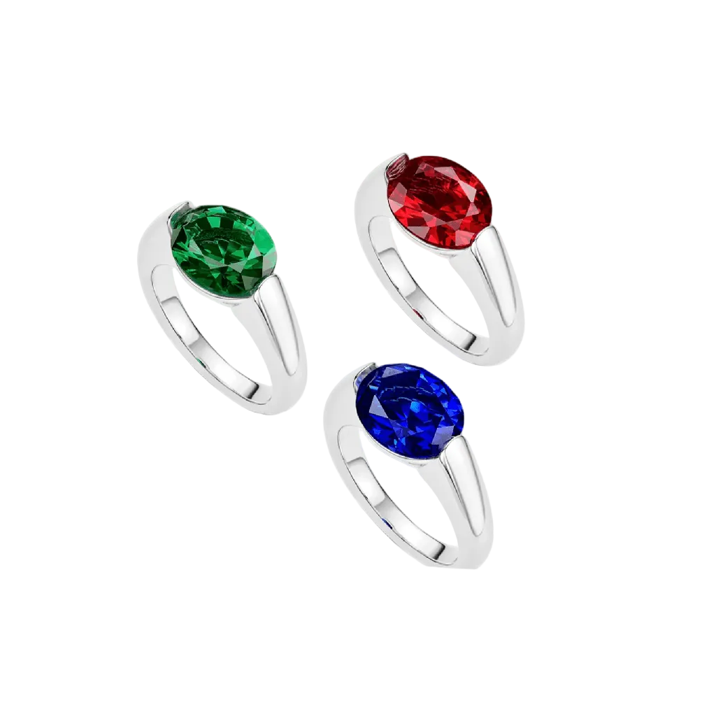 Luxe Oval Solitaire Ring - Gem Vivi