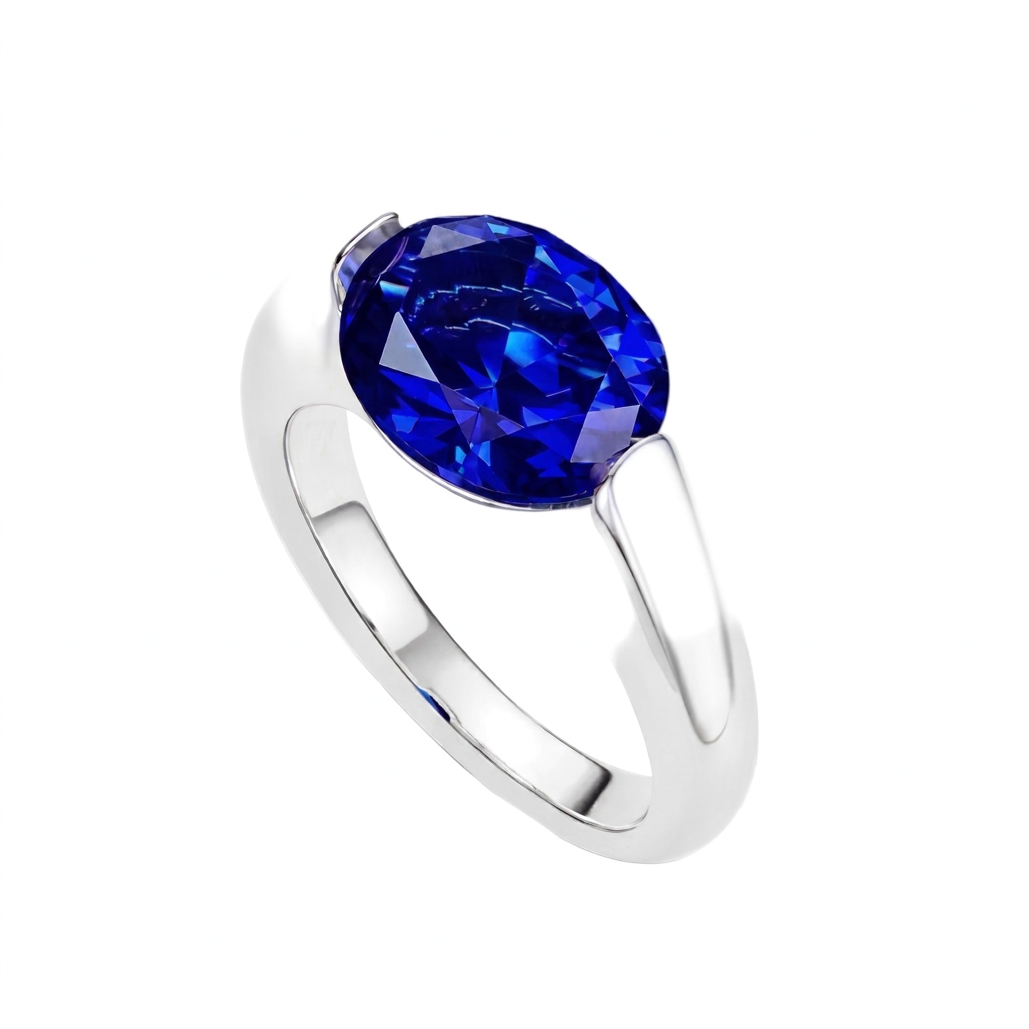 Luxe Oval Solitaire Ring - Gem Vivi