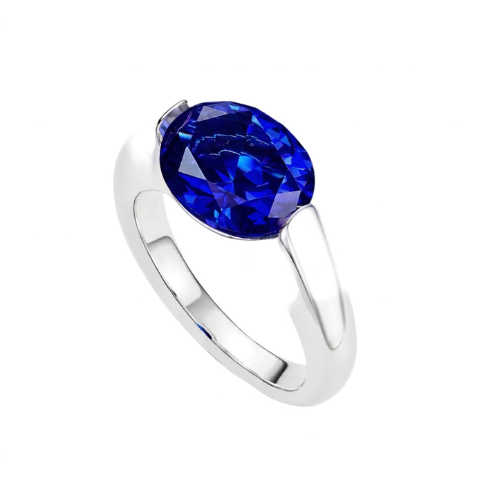 Luxe Oval Solitaire Ring - Gem Vivi