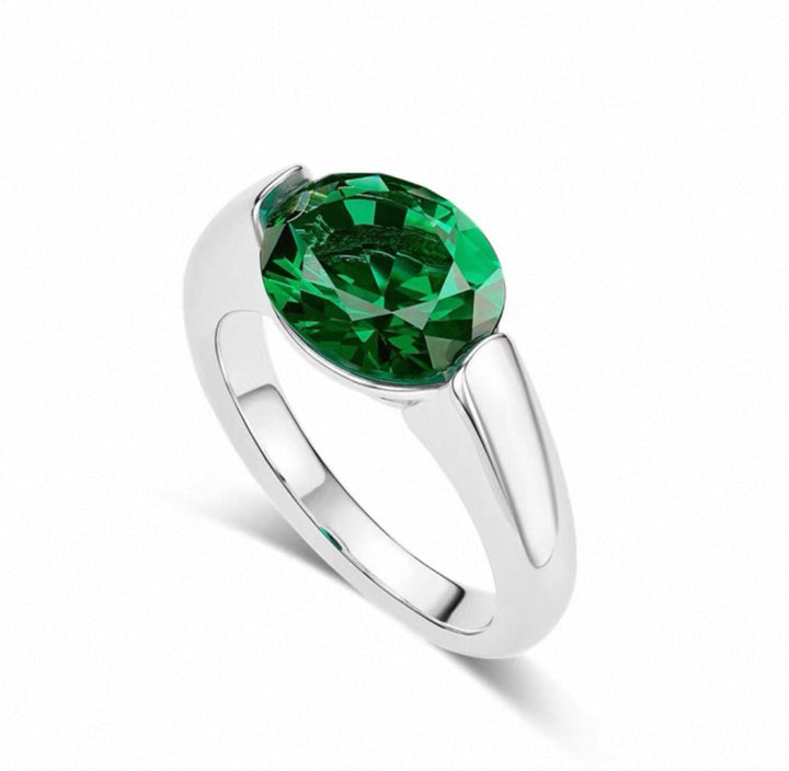 Luxe Oval Solitaire Ring - Gem Vivi