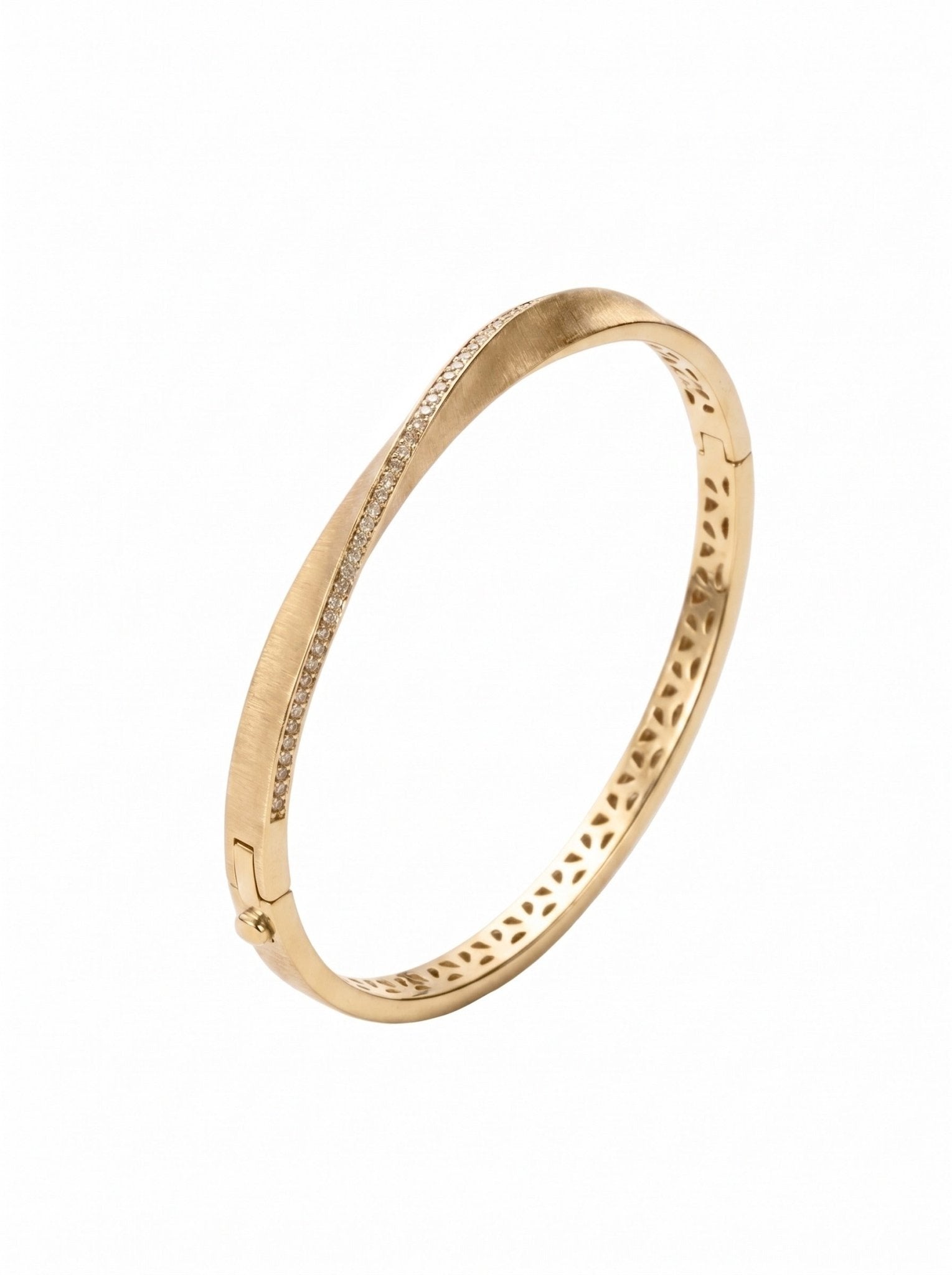 Luxe Satin Curve Bangle - Gem Vivi