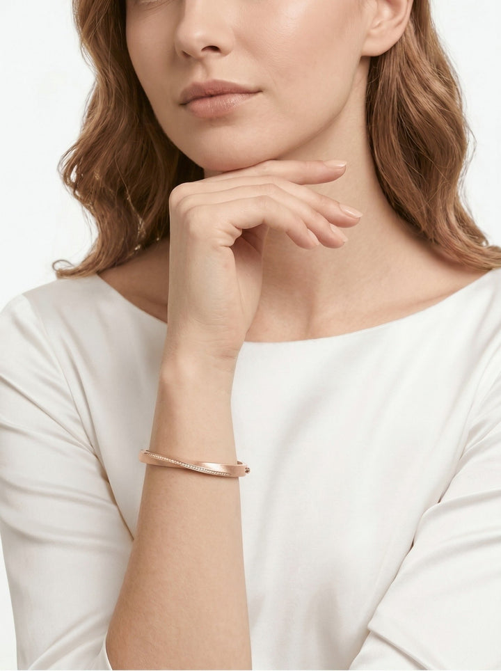Luxe Satin Curve Bangle - Gem Vivi