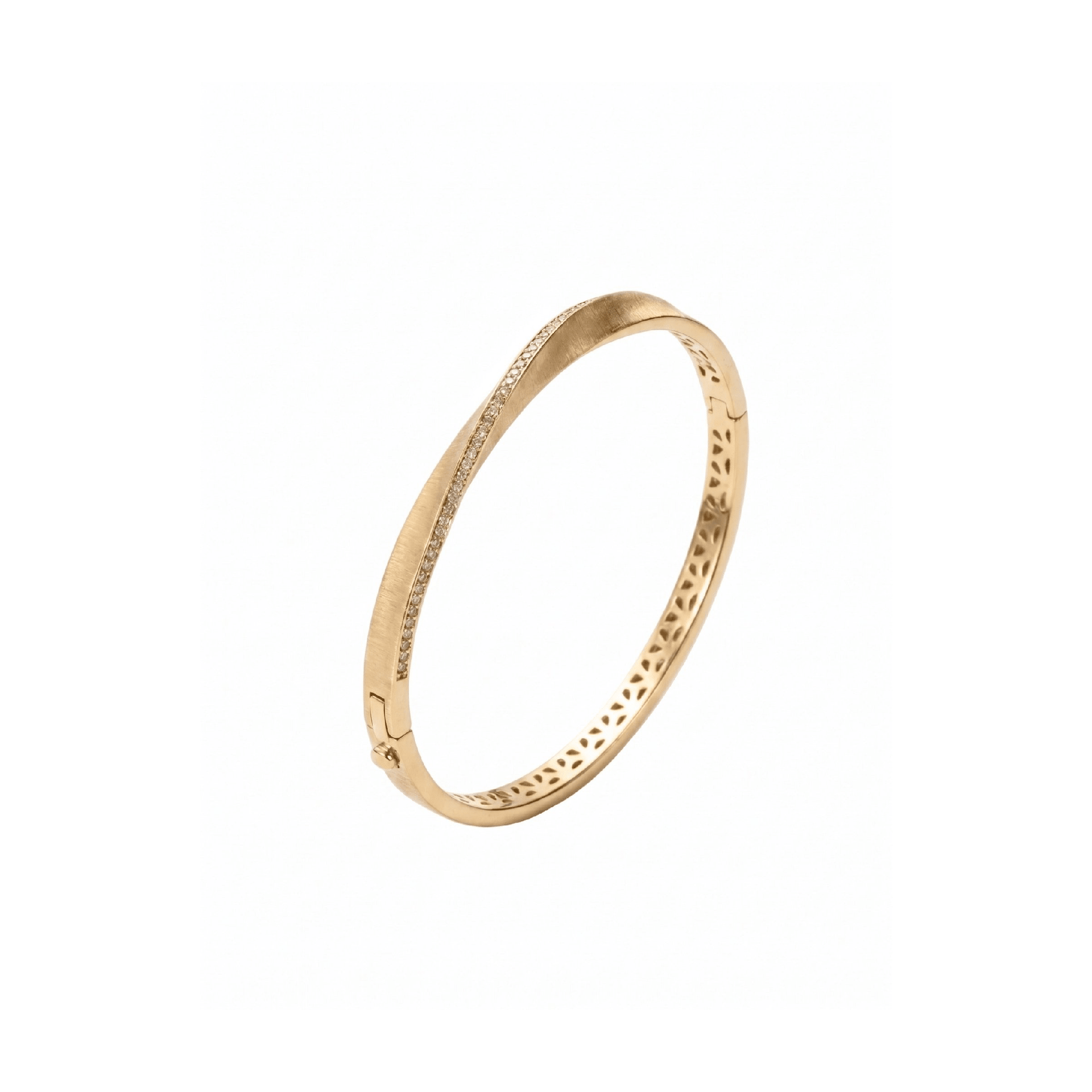 Luxe Satin Curve Bangle - Gem Vivi