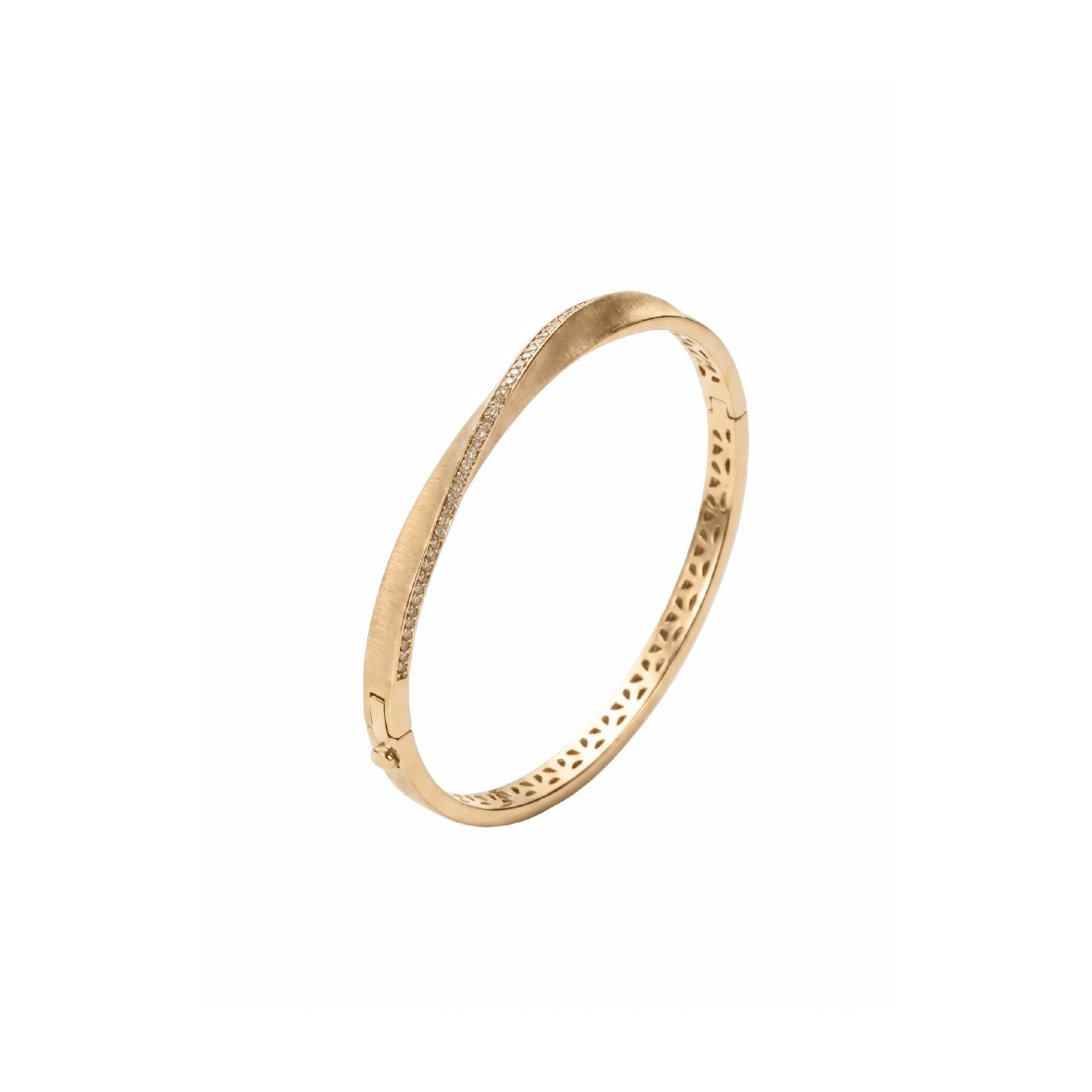 Luxe Satin Curve Bangle - Gem Vivi