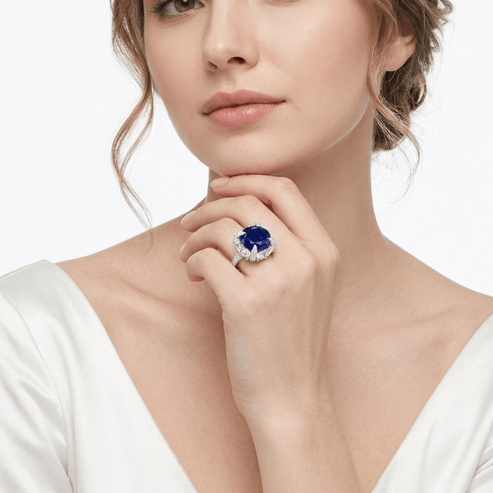 Midnight Crown Sapphire Ring - Gem Vivi