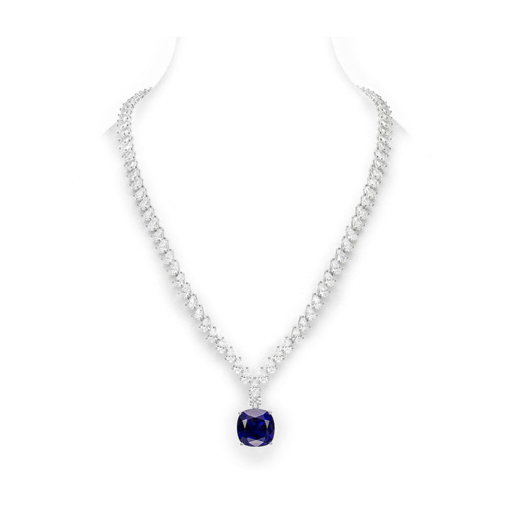 Midnight Majesty Sapphire Statement Necklace - Gem Vivi