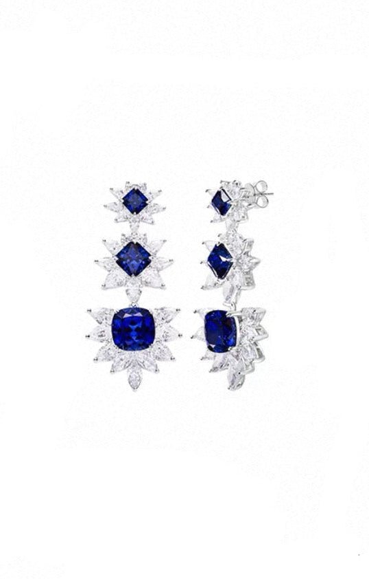 Midnight Starburst Drop Earrings - Gem Vivi