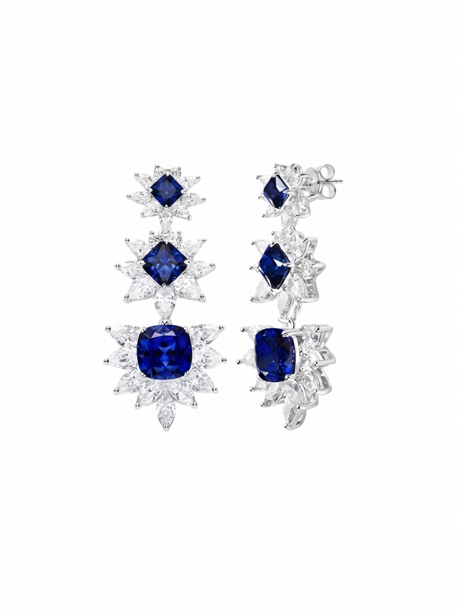 Midnight Starburst Drop Earrings - Gem Vivi