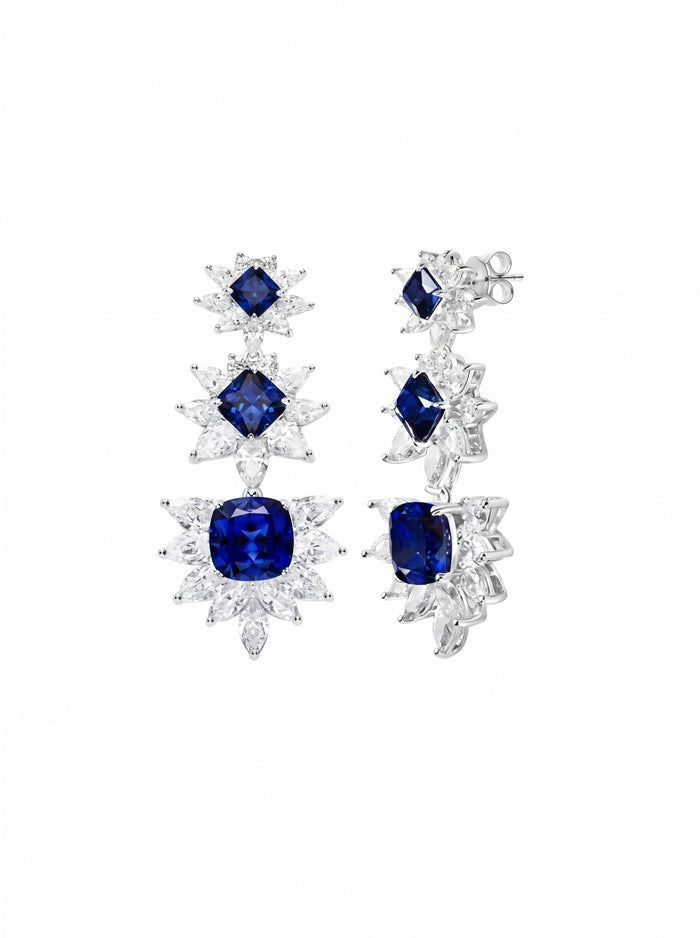Midnight Starburst Drop Earrings - Gem Vivi