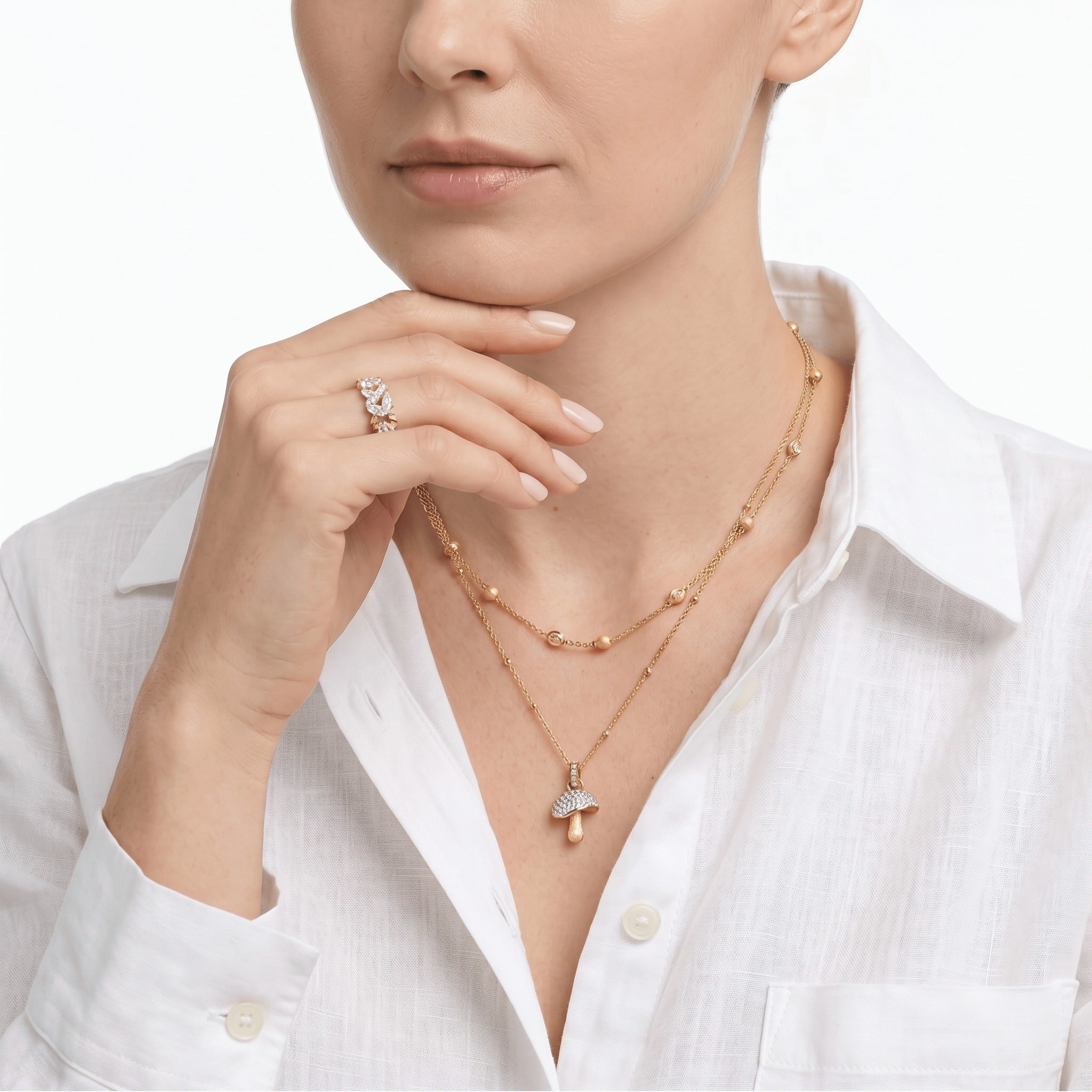 Mushroom necklace - Gem Vivi