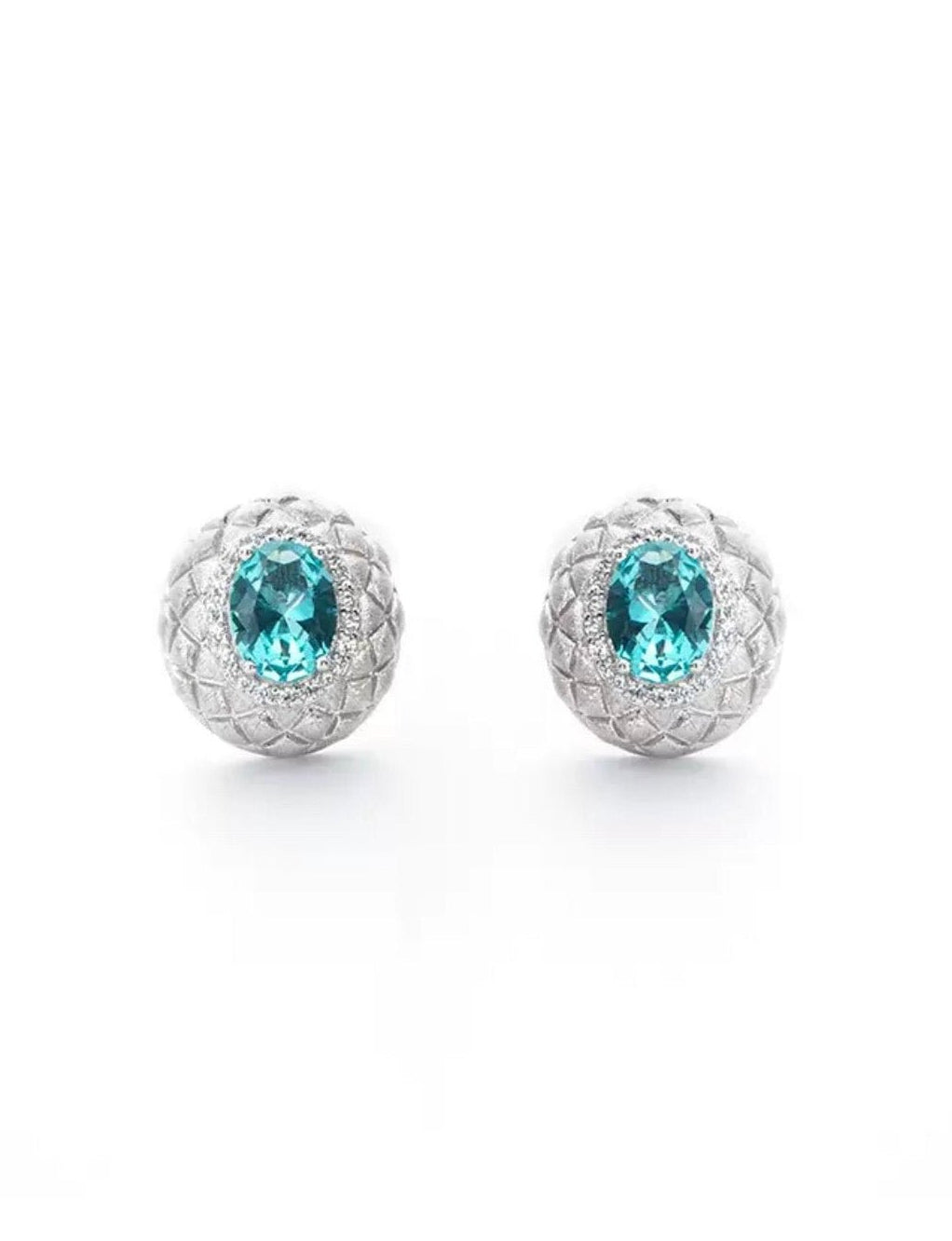 Ocean Mosaic Stud Earrings - Gem Vivi