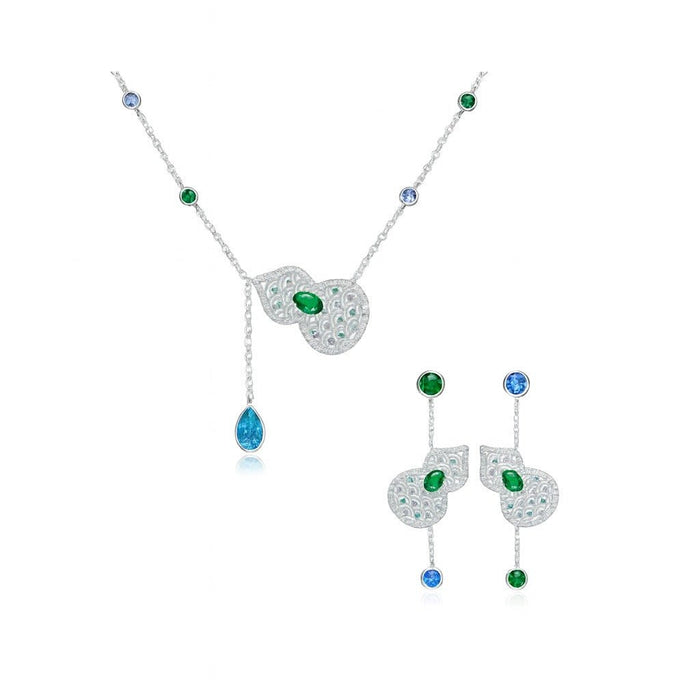 Ocean Muse Emerald Drop Earrings - Gem Vivi