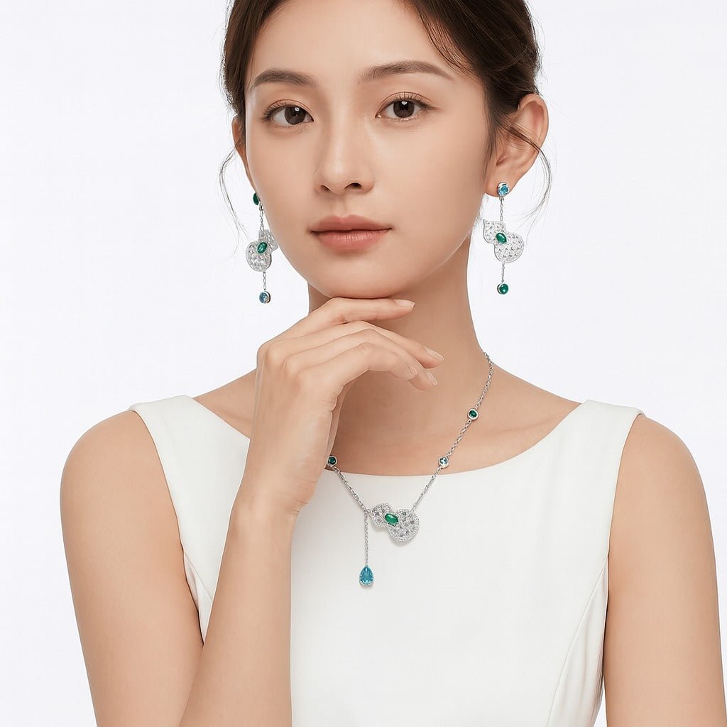 Ocean Muse Emerald Necklace - Gem Vivi