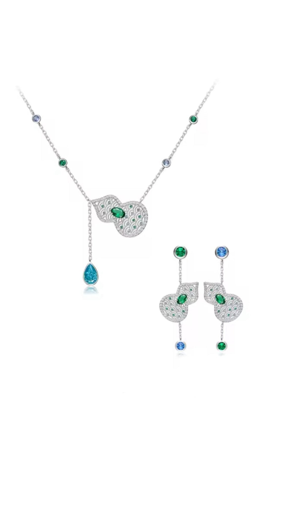 Ocean Muse Emerald Necklace - Gem Vivi