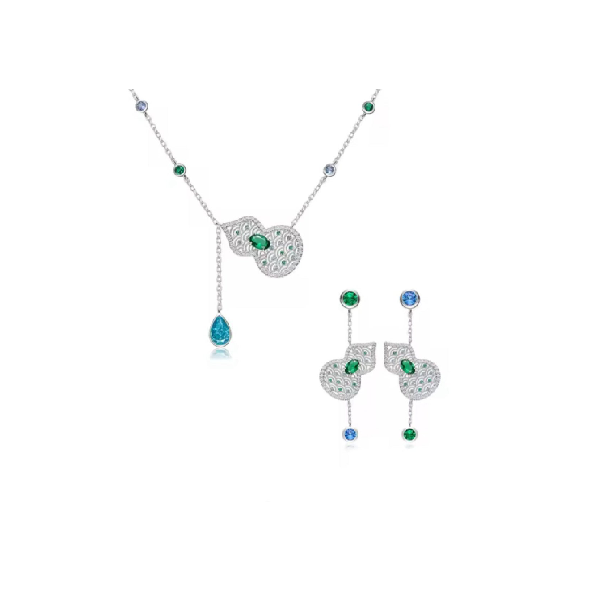 Ocean Muse Emerald Necklace - Gem Vivi