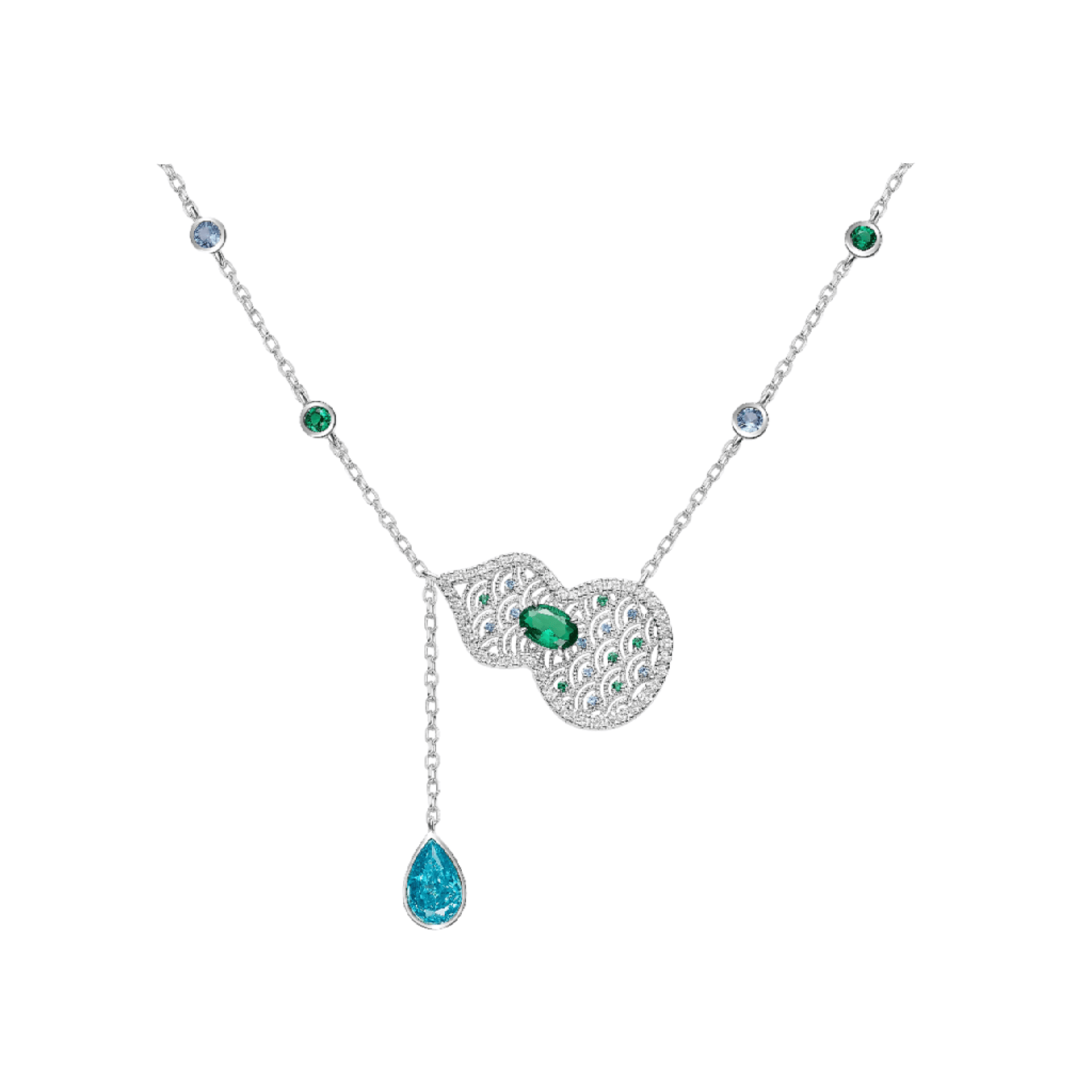 Ocean Muse Emerald Necklace - Gem Vivi