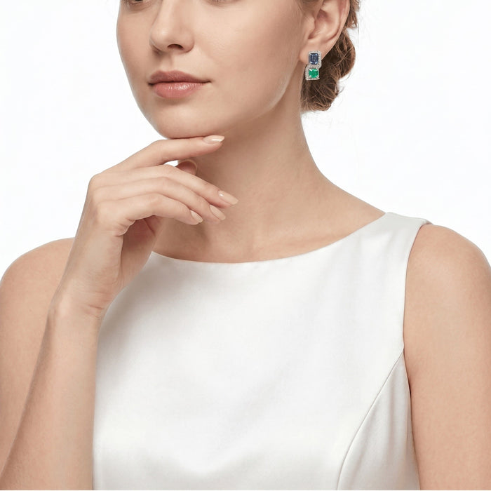 Ocean Prism Paraiba Duo Earrings - Gem Vivi