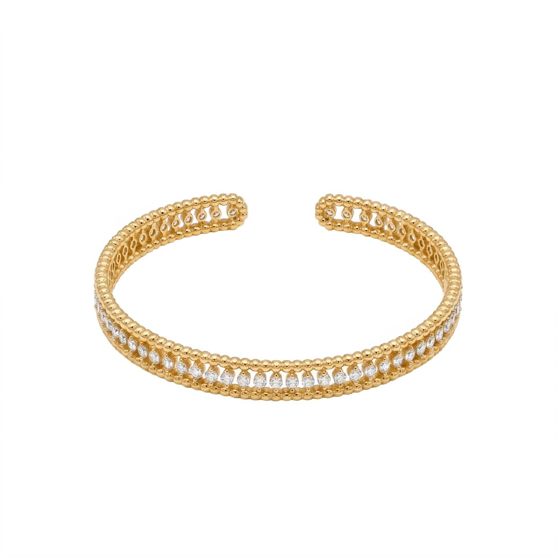 Olympia Beaded Sparkle Bangle - Gem Vivi