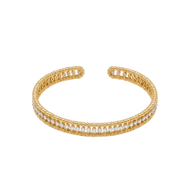 Olympia Beaded Sparkle Bangle - Gem Vivi