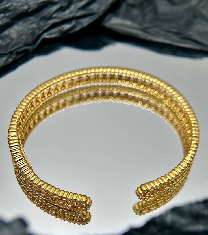 Olympia Beaded Sparkle Bangle - Gem Vivi