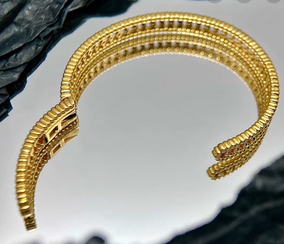 Olympia Beaded Sparkle Bangle - Gem Vivi