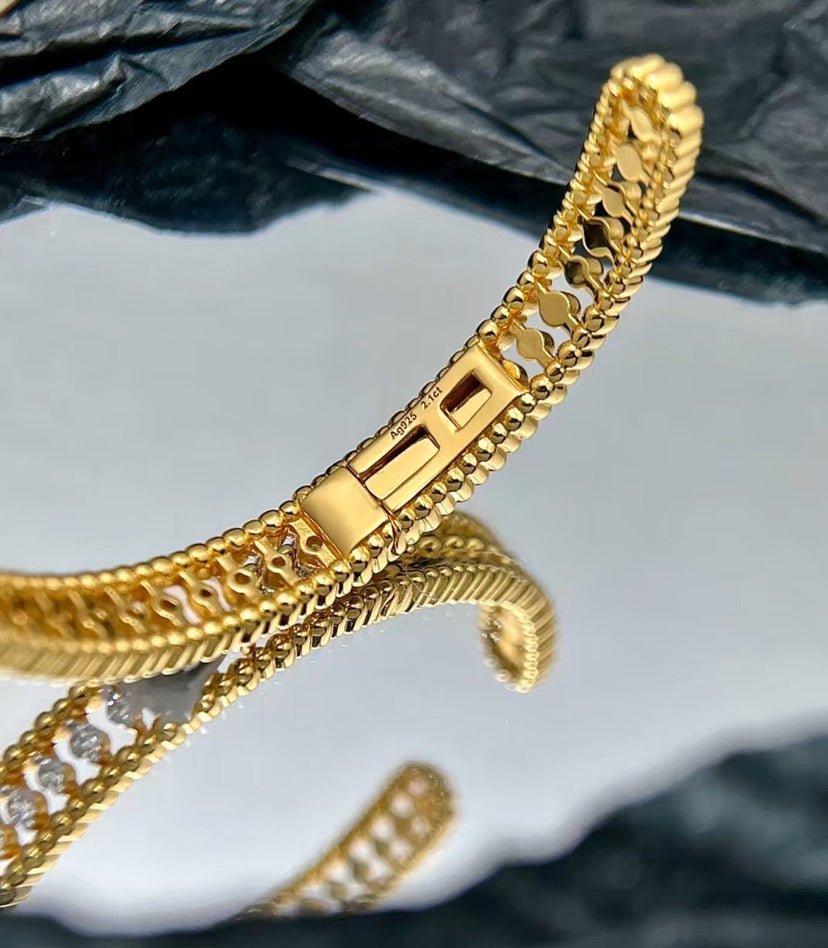 Olympia Beaded Sparkle Bangle - Gem Vivi