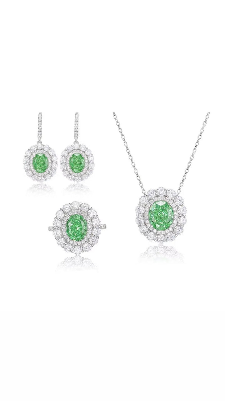 Oval Paraiba Drop Earrings - Gem Vivi