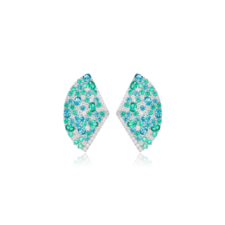 Paraiba Ocean Mirage Earrings - Gem Vivi