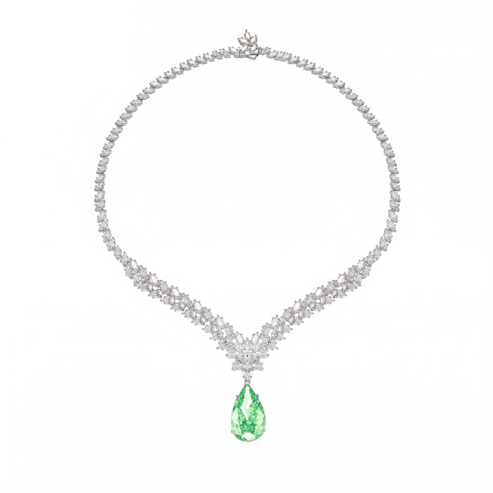 Paraiba Raindrop Royale Necklace - Gem Vivi