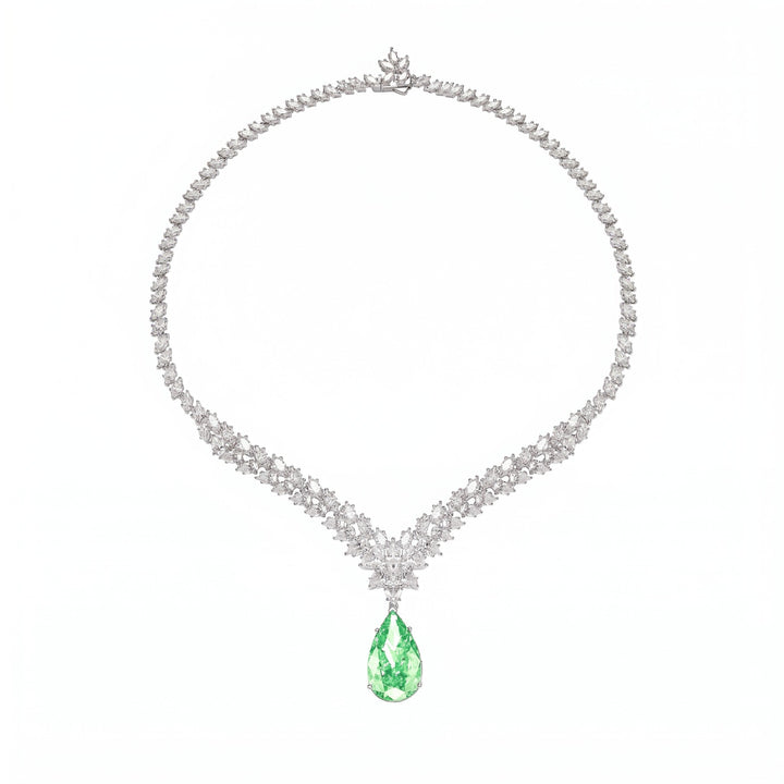 Paraiba Raindrop Royale Necklace - Gem Vivi