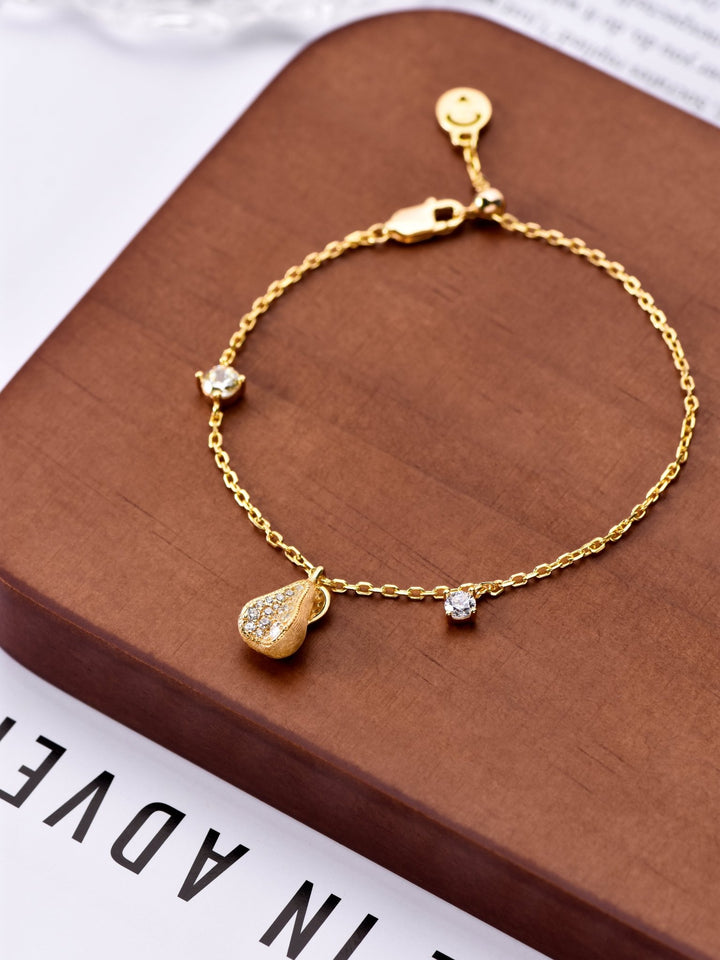 Pear White Bracelet - Gem Vivi