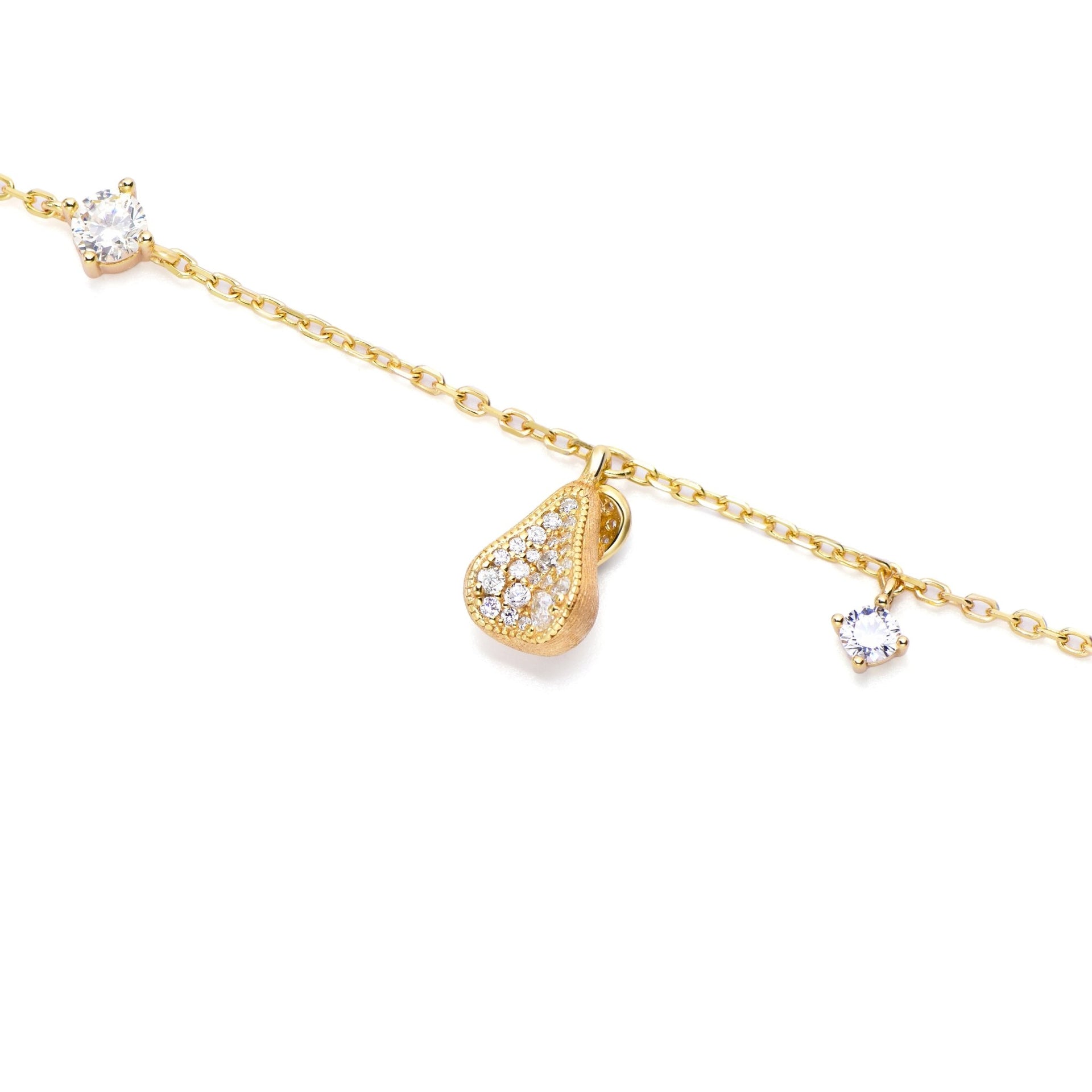 Pear White Bracelet - Gem Vivi