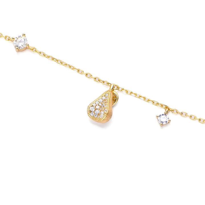 Pear White Bracelet - Gem Vivi