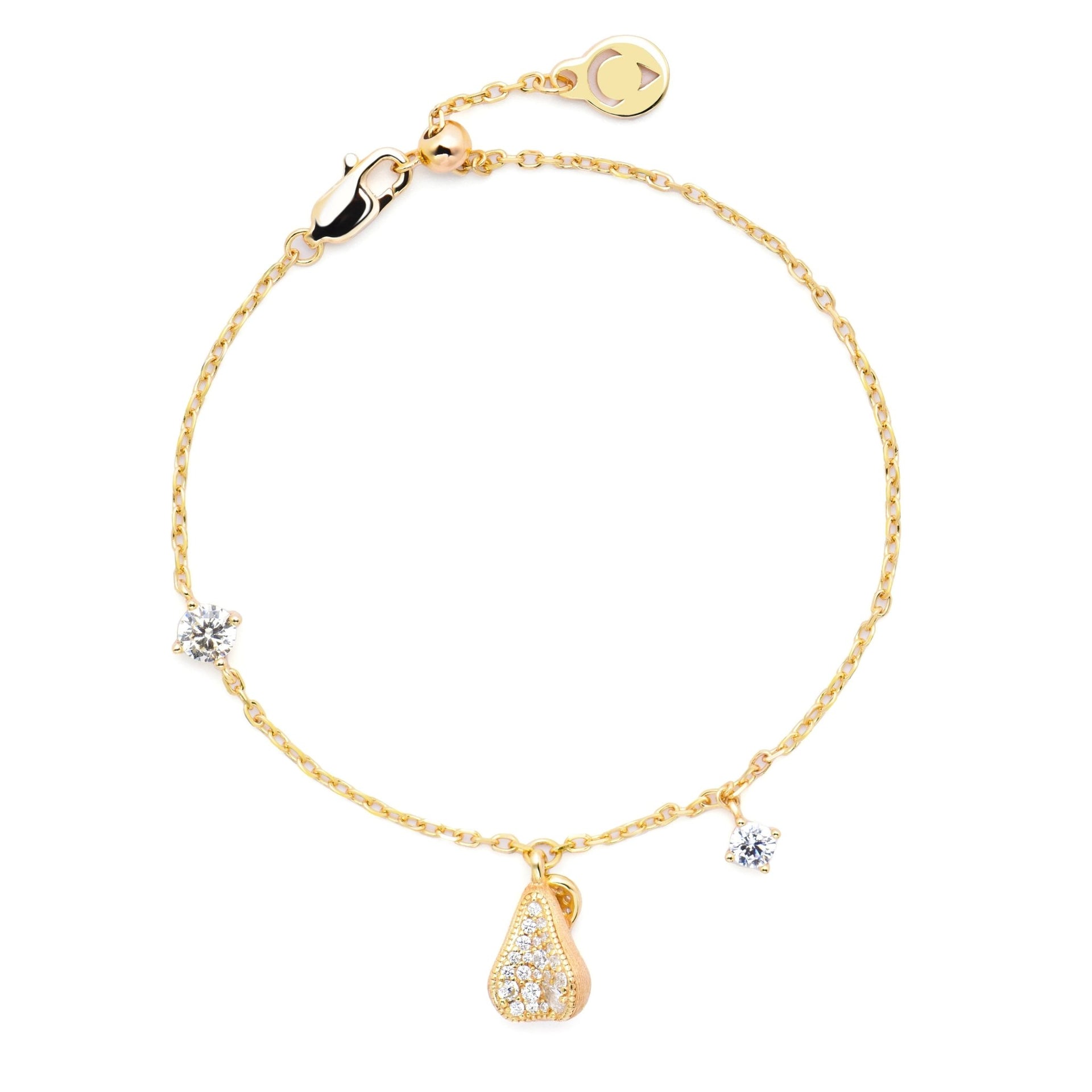 Pear White Bracelet - Gem Vivi