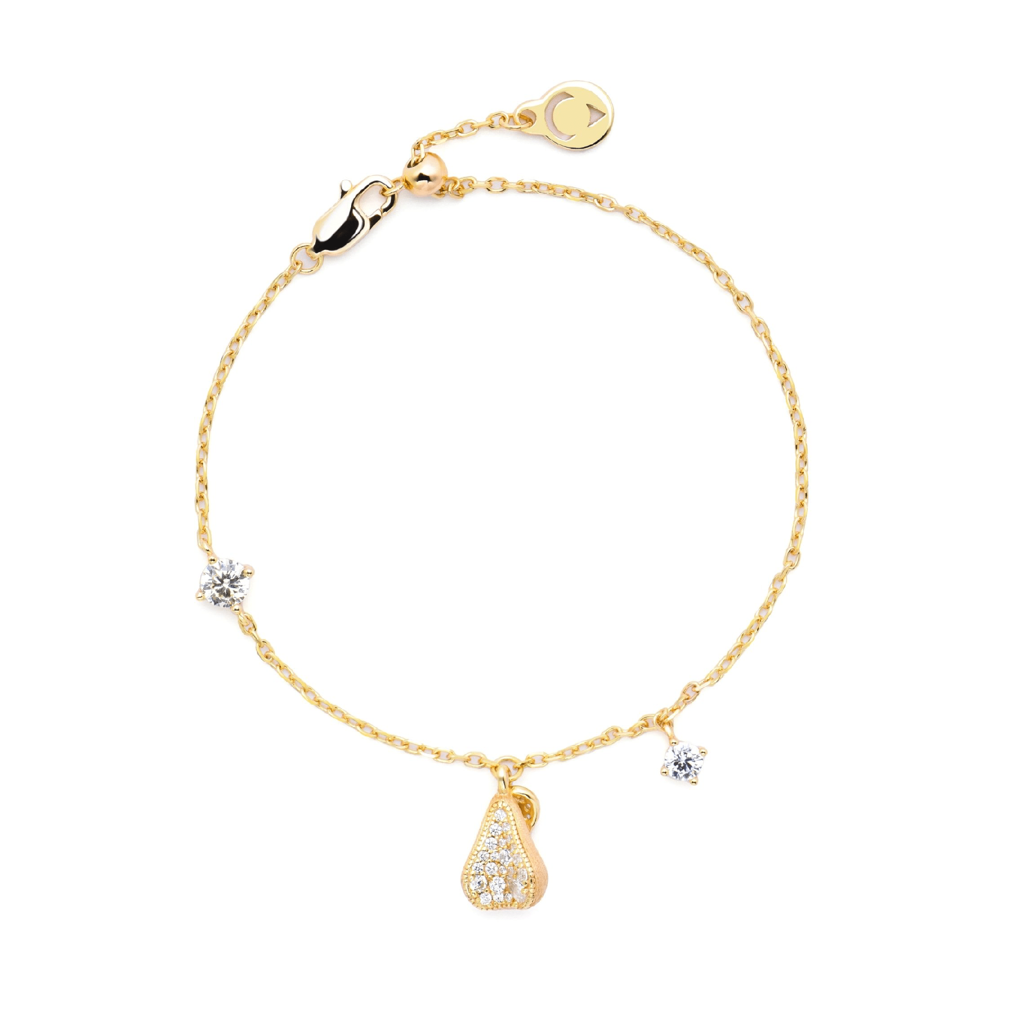 Pear White Bracelet - Gem Vivi